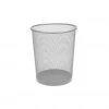 Mind Reader Round Metal Mesh Garbage Waste Basket, Silver, 1CIRGA-SIL 2 Mind Reader Round Metal Mesh Garbage Waste Basket, Silver, 1CIRGA-SIL -Mind Reader store 1643785