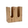 Mind Reader 2-Row Bamboo Cup and Lid Organizer Stand Holder, Bamboo Brown, 4.75 x 9.25 x 9.25 in., 2CUPBM-BRN 1 Mind Reader 2-Row Bamboo Cup and Lid Organizer Stand Holder, Bamboo Brown, 4.75 x 9.25 x 9.25 in., 2CUPBM-BRN -Mind Reader store 1643808