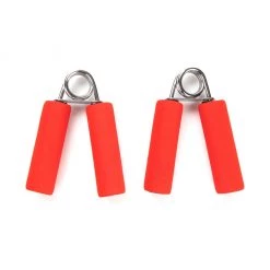 Mind Reader Hand Grip Strengthener Set, Red, 2-Pack