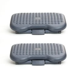 Mind Reader Adjustable Height Ergonomic Foot Rest, Black, 2 ft.REST-BLK