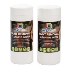 Mind Reader Paint Removal Cleaning Wipes, 40 ct., Pack of 2, 2PAWIPE40-WHT