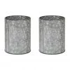 Mind Reader Galvanized Utensil Holders, Gray, 5.5 x 5.5 x 7 in., 11 Cup Capacity per Holder, Pack of 2, 2UTENGA-SIL 2 Mind Reader Galvanized Utensil Holders, Gray, 5.5 x 5.5 x 7 in., 11 Cup Capacity per Holder, Pack of 2, 2UTENGA-SIL -Mind Reader store 1643868