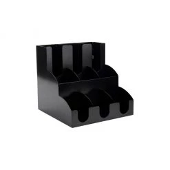 Mind Reader 9-Compartment Holder, Multi-Level Organizer for Condiments, Royal Black, 12.25 x 12.25 x 11.75 in. , 3LAYER9-BKRY 7 Mind Reader 9-Compartment Holder, Multi-Level Organizer for Condiments, Royal Black, 12.25 x 12.25 x 11.75 in. , 3LAYER9-BKRY -Mind Reader store 1643912 A2