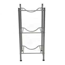 Mind Reader 3-Tier Heavy Duty Water Cooler Jug Holder, Silver, 3TJUG-SIL