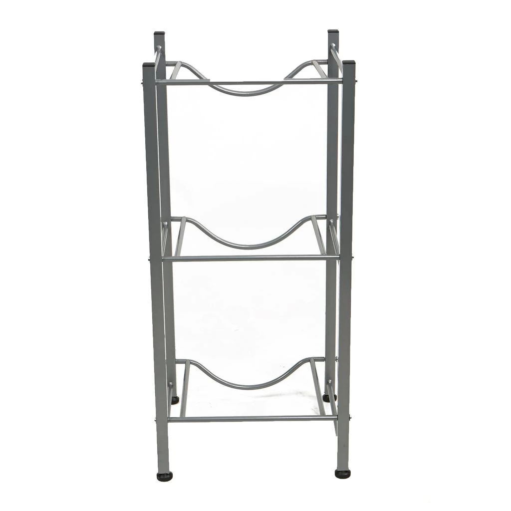 Mind Reader 3-Tier Heavy Duty Water Cooler Jug Holder, Silver, 3TJUG-SIL 3 Mind Reader 3-Tier Heavy Duty Water Cooler Jug Holder, Silver, 3TJUG-SIL