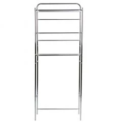 Mind Reader 3-Tier Toilet Rack Bathroom Organizer, Silver, 3TOILR-SIL