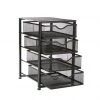 Mind Reader 4-Tiered Drawers Cabinet, Black, 4TMCA-BLK 2 Mind Reader 4-Tiered Drawers Cabinet, Black, 4TMCA-BLK -Mind Reader store 1644001