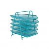 Mind Reader Desk Organizer with 5 Sliding Trays, Turquoise, 5TPAPER-TUR 2 Mind Reader Desk Organizer with 5 Sliding Trays, Turquoise, 5TPAPER-TUR -Mind Reader store 1644043