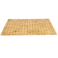 Mind Reader Bamboo Bath Mat, 16.5 in. x 23.5 in., Brown, BAMAT-BRN