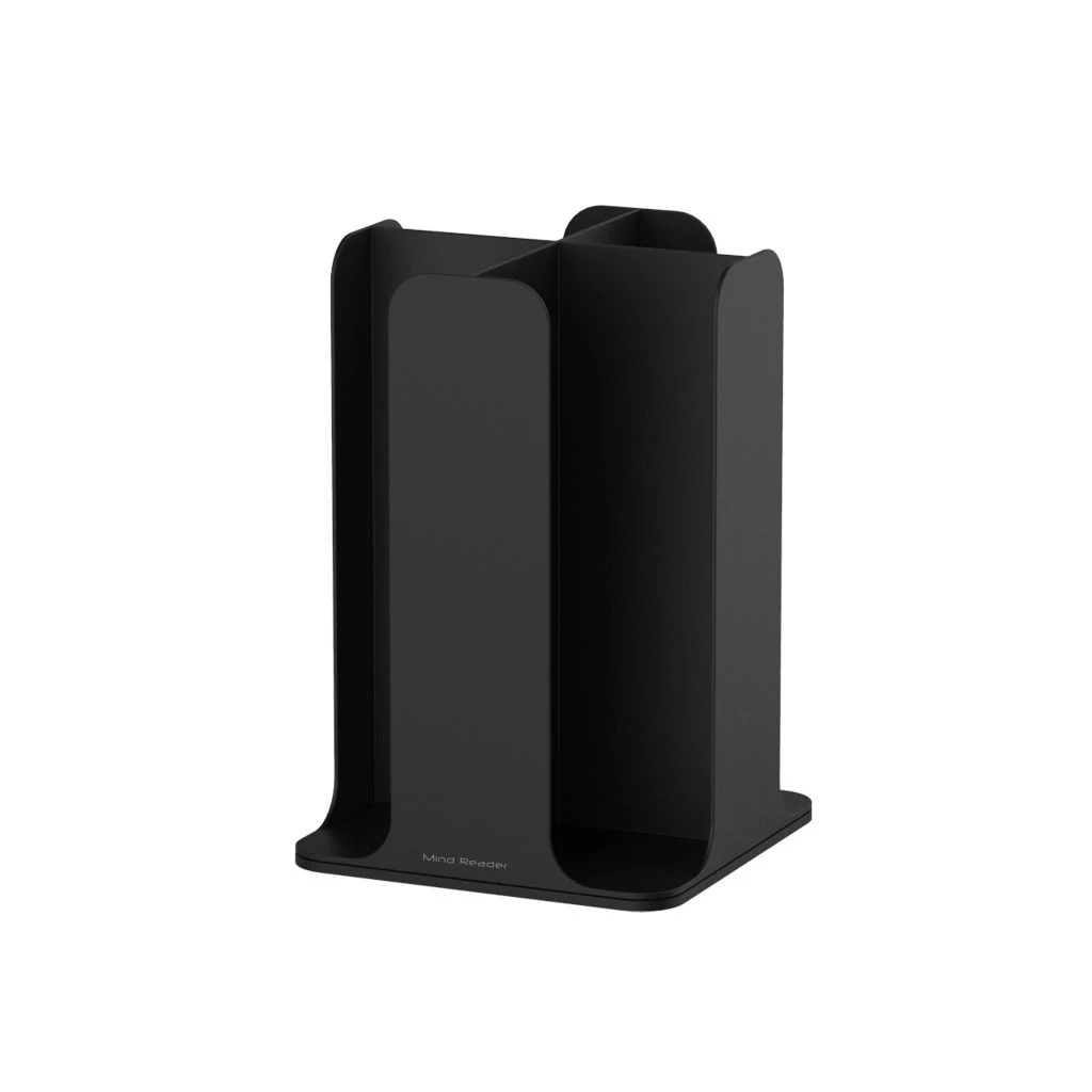 Mind Reader 4 Compartment Carousel Cup and Lid Organizer, Black, CDISP-BLK 3 Mind Reader 4 Compartment Carousel Cup and Lid Organizer, Black, CDISP-BLK