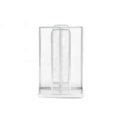 Mind Reader 4 Compartment Carousel Cup and Lid Organizer, White, CDISPMESH-WHT