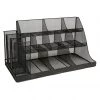 Mind Reader 3-Tier 14-Compartment Breakroom Condiment Organizer, Black, CMG2MESH-BLK 2 Mind Reader 3-Tier 14-Compartment Breakroom Condiment Organizer, Black, CMG2MESH-BLK -Mind Reader store 1644206