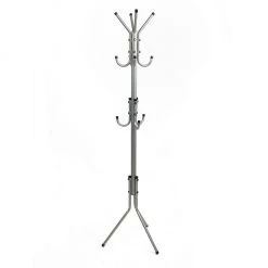 Mind Reader 3-Tier Standing Coat Rack, Silver, COATRACK11-SIL