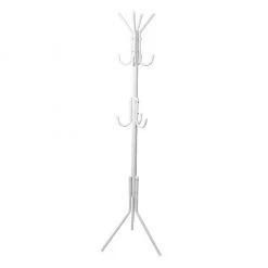Mind Reader 3-Tier Standing Coat Rack, White, COATRACK11-WHT