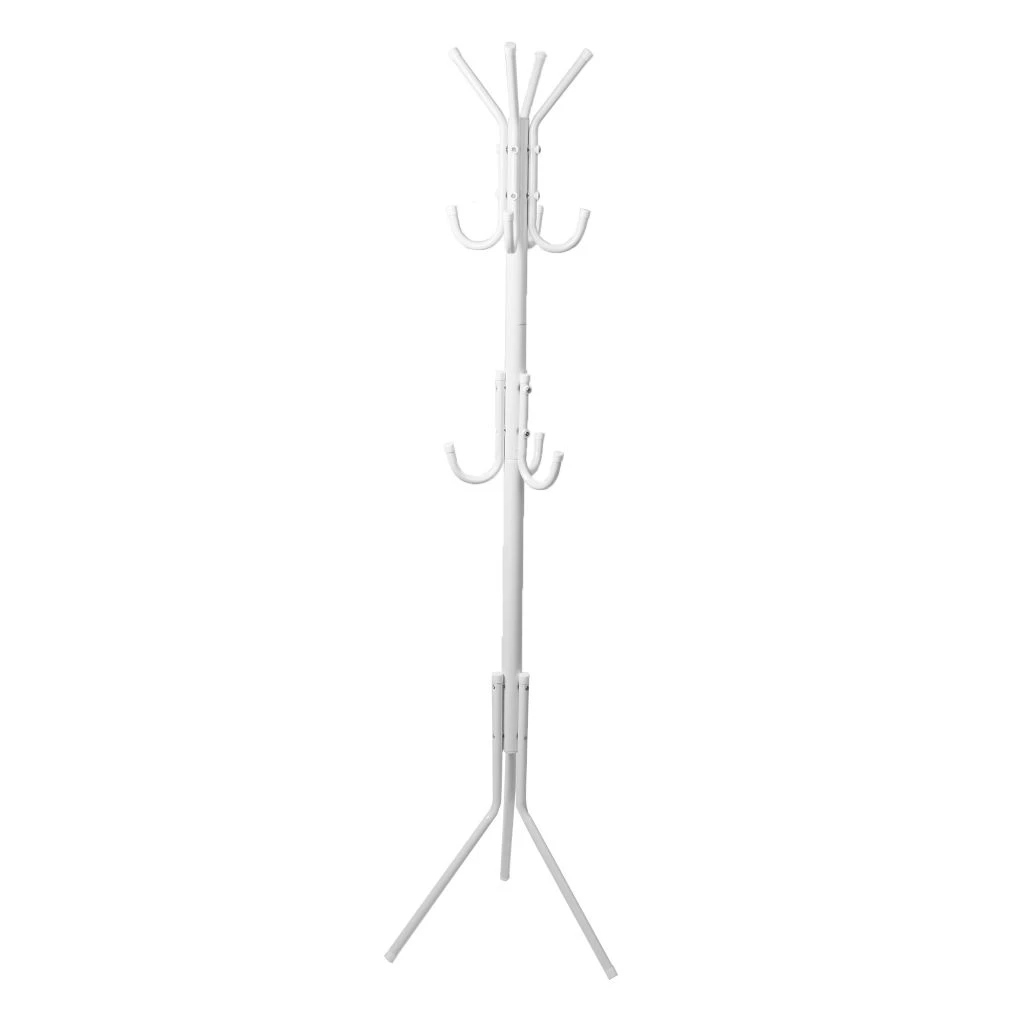 Mind Reader 3-Tier Standing Coat Rack, White, COATRACK11-WHT 3 Mind Reader 3-Tier Standing Coat Rack, White, COATRACK11-WHT