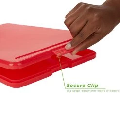 Mind Reader Plastic Clipboards with Portfolio Storage, 13 x 9.25 x 1 in., For Letter and A4 Paper, 6-Pack, COLCLIP6-ASST 12 Mind Reader Plastic Clipboards with Portfolio Storage, 13 x 9.25 x 1 in., For Letter and A4 Paper, 6-Pack, COLCLIP6-ASST -Mind Reader store 1644211 A4
