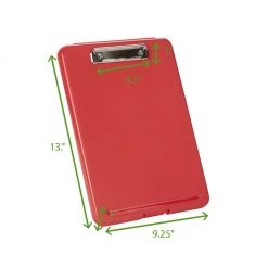 Mind Reader Plastic Clipboards with Portfolio Storage, 13 x 9.25 x 1 in., For Letter and A4 Paper, 6-Pack, COLCLIP6-ASST 13 Mind Reader Plastic Clipboards with Portfolio Storage, 13 x 9.25 x 1 in., For Letter and A4 Paper, 6-Pack, COLCLIP6-ASST -Mind Reader store 1644211 A5