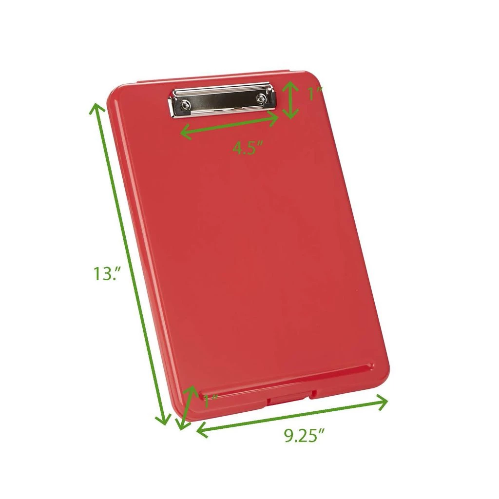 Mind Reader Plastic Clipboards with Portfolio Storage, 13 x 9.25 x 1 in., For Letter and A4 Paper, 6-Pack, COLCLIP6-ASST 8 Mind Reader Plastic Clipboards with Portfolio Storage, 13 x 9.25 x 1 in., For Letter and A4 Paper, 6-Pack, COLCLIP6-ASST - Image 6