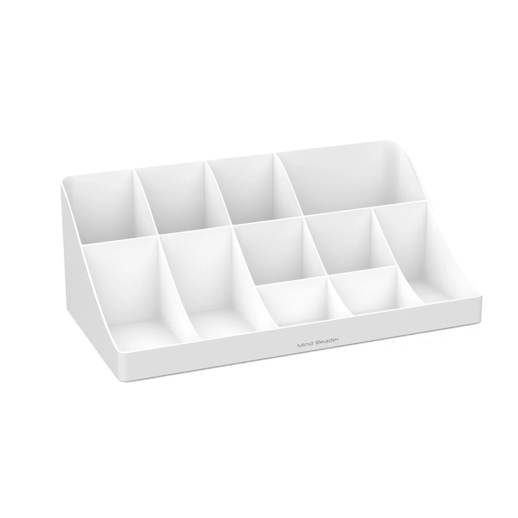 Mind Reader 11 Compartment Breakroom Coffee Condiment Organizer, White, COMORG-WHT 3 Mind Reader 11 Compartment Breakroom Coffee Condiment Organizer, White, COMORG-WHT
