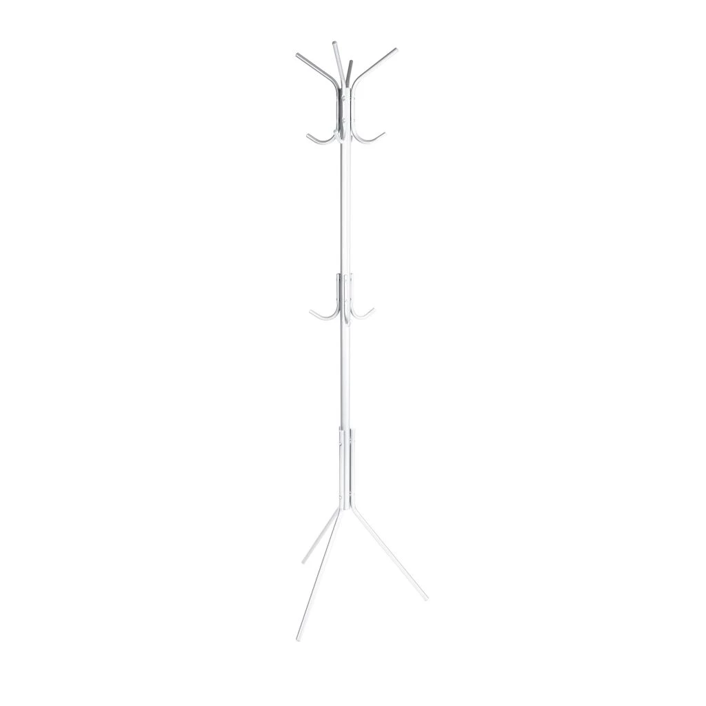 Mind Reader Standing Metal Coat Rack, White, CRACK11-WHT 3 Mind Reader Standing Metal Coat Rack, White, CRACK11-WHT