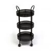 Mind Reader 3-Tier Metal Utility Cart, Black, CROW3-BLK 1 Mind Reader 3-Tier Metal Utility Cart, Black, CROW3-BLK -Mind Reader store 1644245