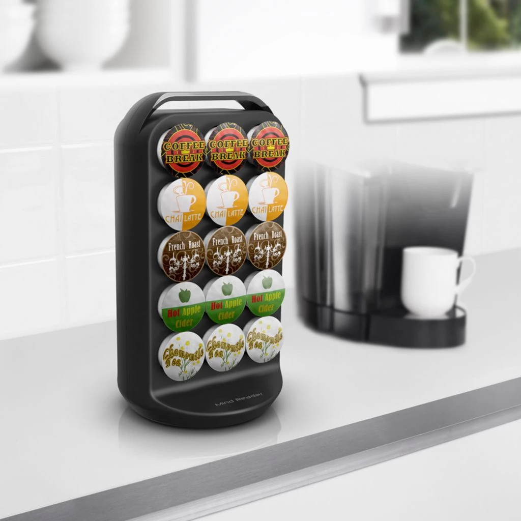 Mind Reader K-Cup Coffee Pod Holder Carousel, Black, CRS02-BLK 4 Mind Reader K-Cup Coffee Pod Holder Carousel, Black, CRS02-BLK - Image 2