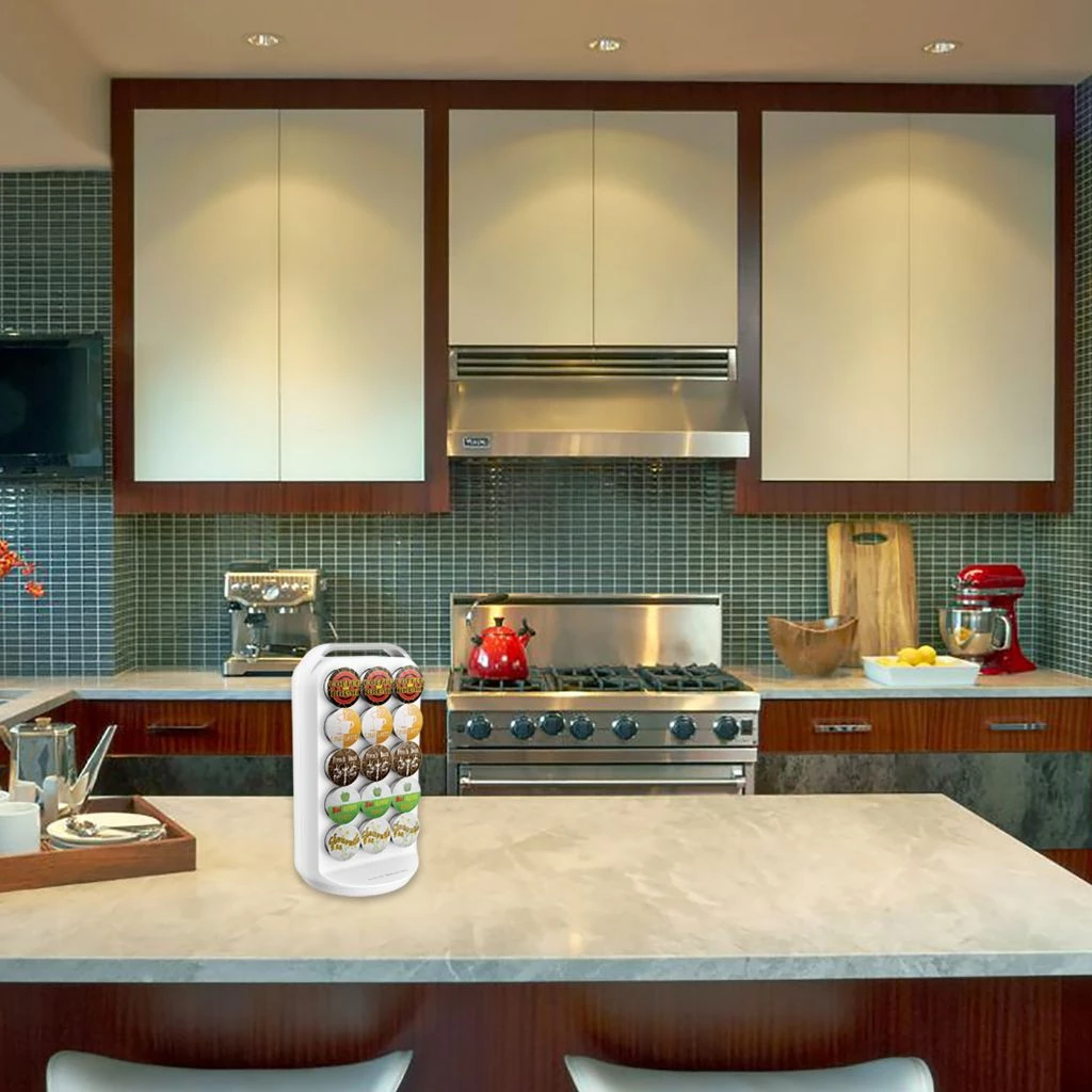 Mind Reader K-Cup Coffee Pod Holder Carousel, White, CRS02-WHT 4 Mind Reader K-Cup Coffee Pod Holder Carousel, White, CRS02-WHT - Image 2