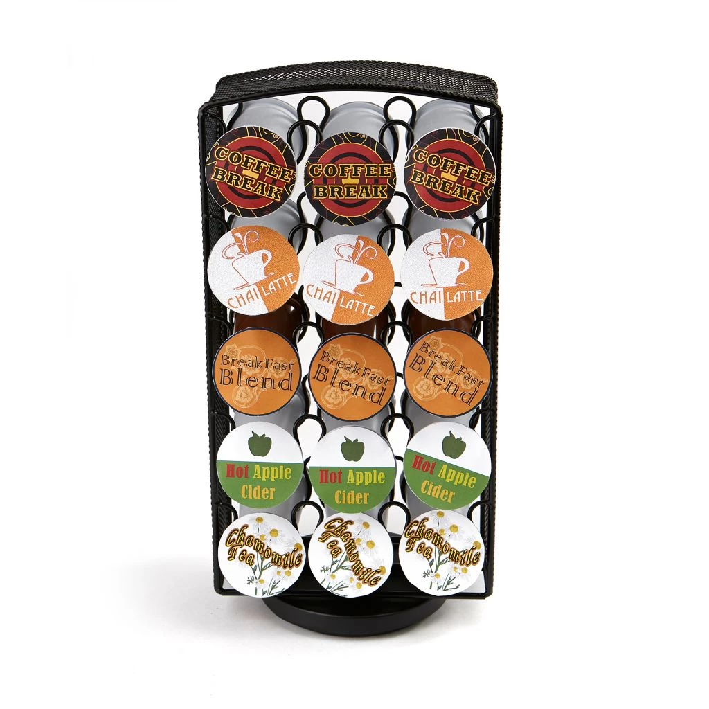 Mind Reader Single Serve Coffee Pod Holder Carousel, Black, CRSMESH-BLK 4 Mind Reader Single Serve Coffee Pod Holder Carousel, Black, CRSMESH-BLK - Image 2