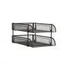 Mind Reader Stackable Metal Mesh Letter Trays, 2 pc., Desktop File Organizers, Document Holders, Magazine Storage, CSTACK2-BLK 2 Mind Reader Stackable Metal Mesh Letter Trays, 2 pc., Desktop File Organizers, Document Holders, Magazine Storage, CSTACK2-BLK -Mind Reader store 1644261