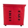 Mind Reader Double Rolling Hamper Laundry Sorter with Lid, Red, DBHAMP-RED 2 Mind Reader Double Rolling Hamper Laundry Sorter with Lid, Red, DBHAMP-RED -Mind Reader store 1644270