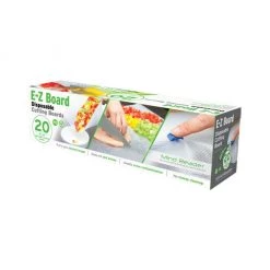 Mind Reader Disposable Plastic Cutting Boards, 25 sq. ft., Clear, DCB20-CLR