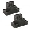 Mind Reader 4-Compartment Supplies and Accessories Storage Organizer, 2 pc., Black, EMPORG2-BLK 2 Mind Reader 4-Compartment Supplies and Accessories Storage Organizer, 2 pc., Black, EMPORG2-BLK -Mind Reader store 1644315