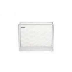 Mind Reader Desktop File Folder Organizer Basket, White, FILEBASK-WHT