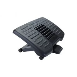 Mind Reader Adjustable Height Foot Rest with Rollers for Massage, Black, FTROLL-BLK