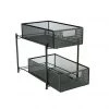 Mind Reader 2-Tier Metal Mesh Heavy Duty Organizer, Black, HCABASK2T-BLK 2 Mind Reader 2-Tier Metal Mesh Heavy Duty Organizer, Black, HCABASK2T-BLK -Mind Reader store 1644380