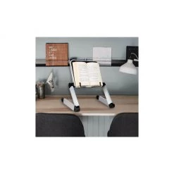 Mind Reader Collapsible Bookstand with Page Holders, White, LAPBEND-WHT -Mind Reader store 1644440 A2