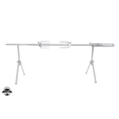 Mind Reader Portable Rotisserie Spinner, Silver, 8.45 Inch Length x 13.8 Inch Width x 3.55 Inch Height, LBSPINNER-SIL