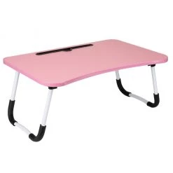 Mind Reader Foldable Bed Tray, Lap Desk with Fold-Up Legs, Pink, LBSTUDY-PNK