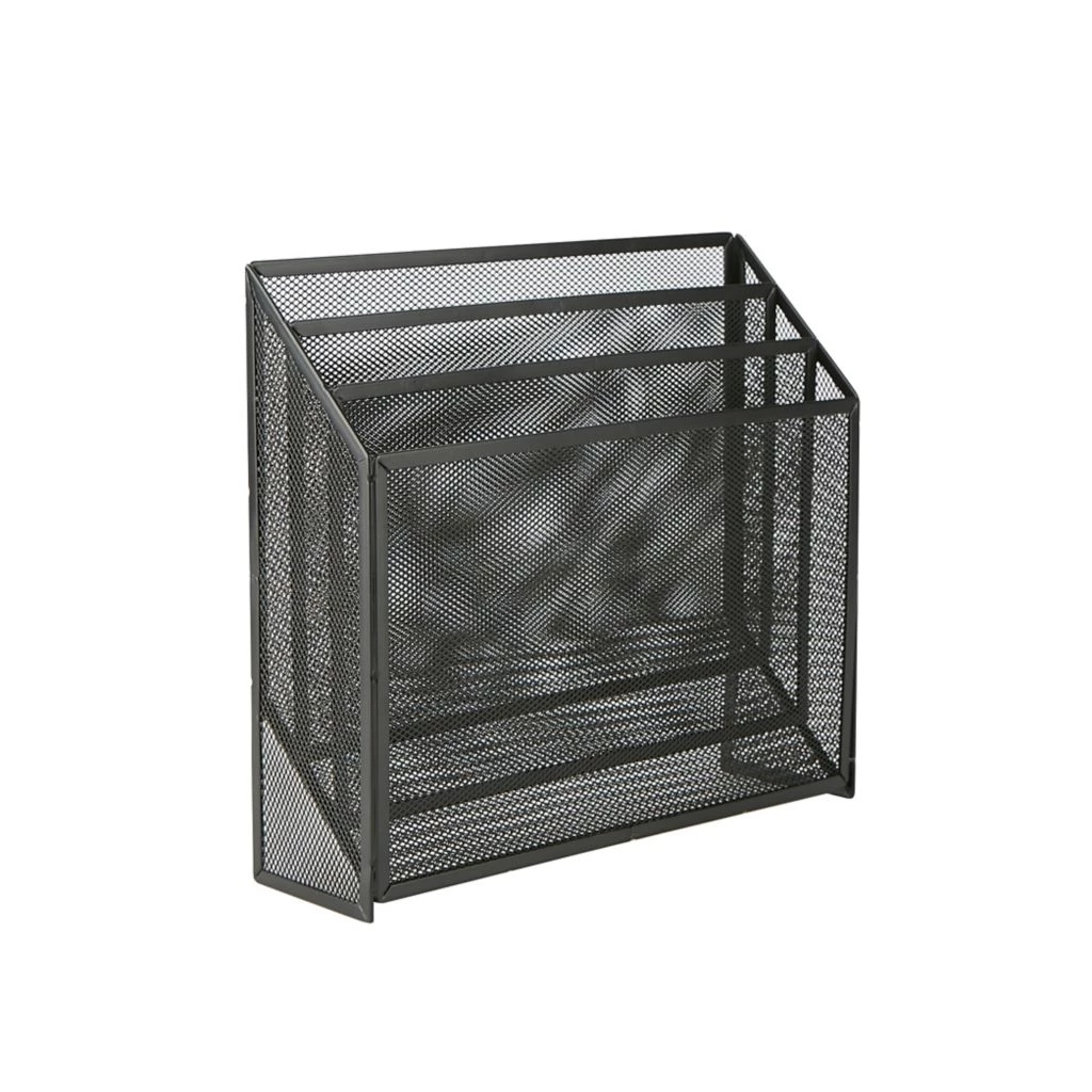 Mind Reader 3-Tier Metal Mesh File Holder, Black, LETDIV-BLK 3 Mind Reader 3-Tier Metal Mesh File Holder, Black, LETDIV-BLK