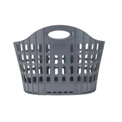 Mind Reader Collapsible Laundry Basket, 38L, Gray, LFOLDBASK-GRY