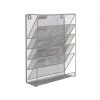 Mind Reader 6-Compartment Hanging Wall File Organizer, Silver, MAGSTACK-SIL 1 Mind Reader 6-Compartment Hanging Wall File Organizer, Silver, MAGSTACK-SIL -Mind Reader store 1644494