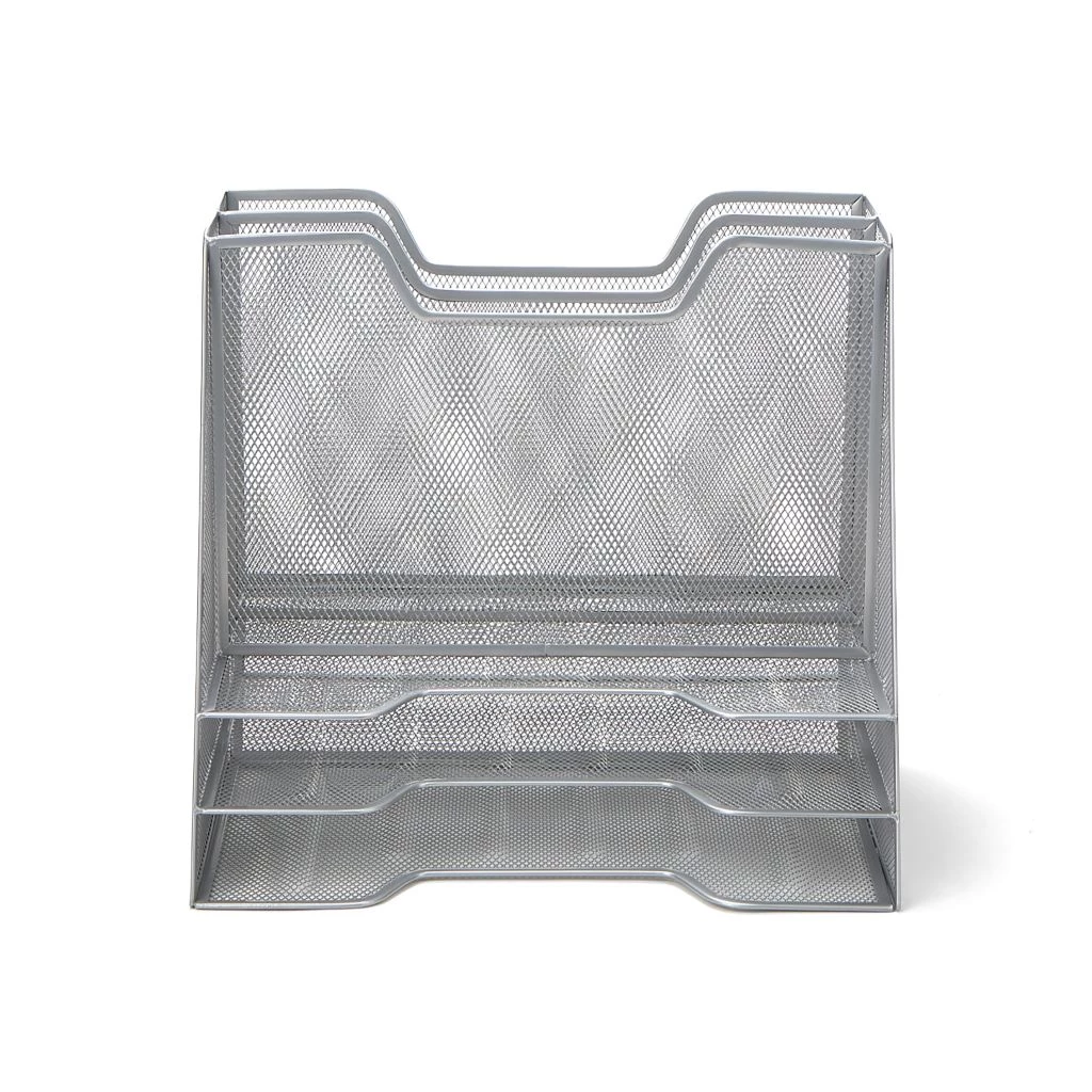 Mind Reader 5-Section Mesh Desk File Organizer, Silver, MESHBOX5-SIL 3 Mind Reader 5-Section Mesh Desk File Organizer, Silver, MESHBOX5-SIL