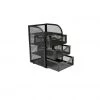 Mind Reader Office Supplies Organizer with 3 Drawers and Top Shelf, Black, MESHMINI-BLK 1 Mind Reader Office Supplies Organizer with 3 Drawers and Top Shelf, Black, MESHMINI-BLK -Mind Reader store 1644541