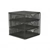 Mind Reader 3-Tier Drawer Organizer, Black, MINMESH3-BLK 1 Mind Reader 3-Tier Drawer Organizer, Black, MINMESH3-BLK -Mind Reader store 1644586