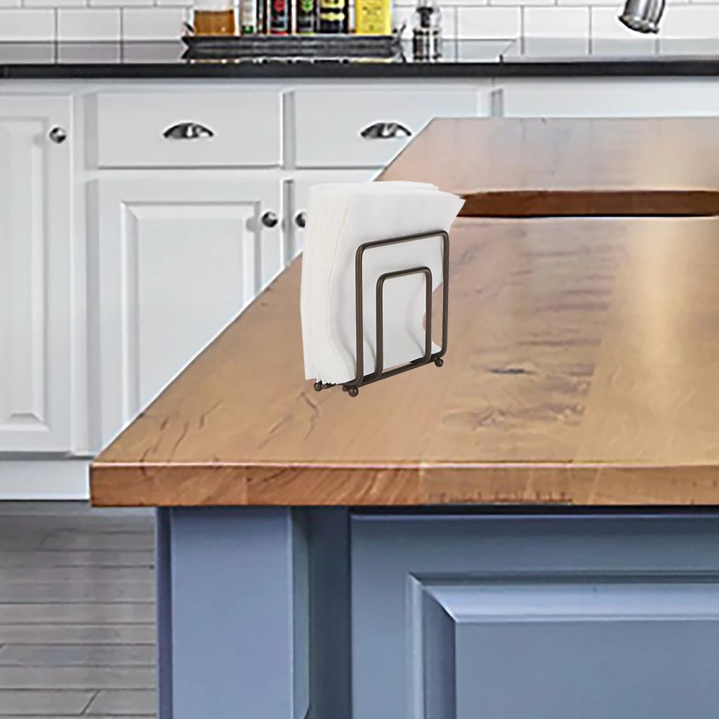 Mind Reader Cocktail Napkin Holder, Brown, NAPKIN-BRN 4 Mind Reader Cocktail Napkin Holder, Brown, NAPKIN-BRN - Image 2