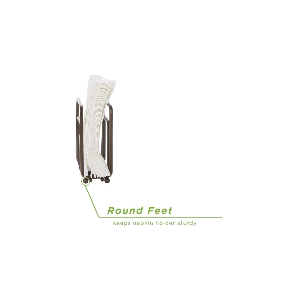 Mind Reader Cocktail Napkin Holder, Brown, NAPKIN-BRN 8 Mind Reader Cocktail Napkin Holder, Brown, NAPKIN-BRN - Image 6