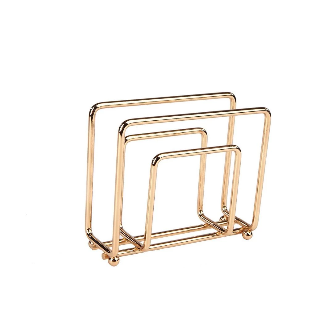 Mind Reader Cocktail Napkin Holder, Gold, NAPKIN-GLDM 3 Mind Reader Cocktail Napkin Holder, Gold, NAPKIN-GLDM