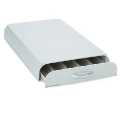 Mind Reader 50 Capacity Nespresso Capsule, 24 Capacity Vertuoline Coffee Pod Storage Drawer Organizer, Gray, NEST3PC-GRY