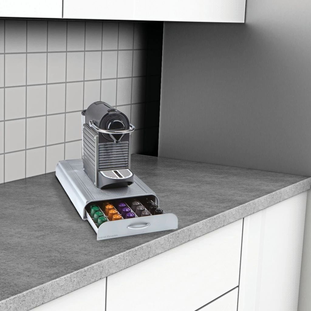 Mind Reader Coffee Pod Holder, Silver, NESTRY6PC-SIL 4 Mind Reader Coffee Pod Holder, Silver, NESTRY6PC-SIL - Image 2