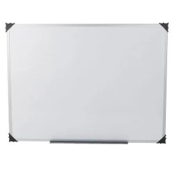 Mind Reader Wall Mount Whiteboard, 36 in. x 48 in., White, OFFBOARD-WHT